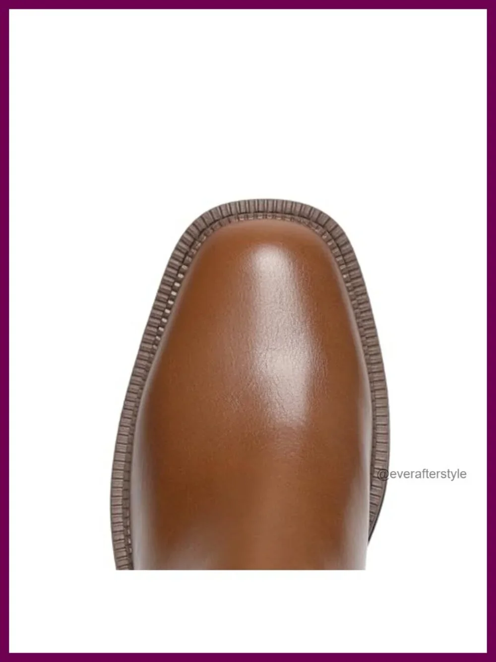 Faux Leather Chelsea Ankle Boots Square Toe Low Heel Lug Sole Platform Booties - Picture 2 of 6